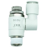 CKD スピードコントローラユニバーサルタイプ ワンタッチ継手付 SC3U-10-10-P6 1個 251-9181（直送品）