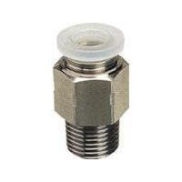 日本ピスコ ピスコ チューブフィッティングPP ストレート ネジ部材質:SUS304 PPC1204SUS 1個 809-5675（直送品）