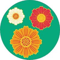 つくし工房 つくし たのし~る [はな] ひゃくにちそう KS-125 1枚 185-1222（直送品）