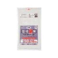 東京硝子器械 TGK 環境袋策 90L 透明 10枚入 153-23-69-44 1袋(10枚) 190-6818（直送品）