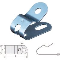 因幡電機産業 JAPPY 片サドル JM2-S 1袋(100個) 215-0987（直送品）