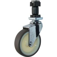ハンマーキャスター ハンマー パイプ差込み旋回式ウレタン車輪(ナイロンホイール)65mm 角32用 4205EN-UR65 1個（直送品）