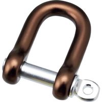 水本機械製作所 水本 アルミシャックル(ブラウン) 呼び8mm A-2528 1個 316-1945（直送品）