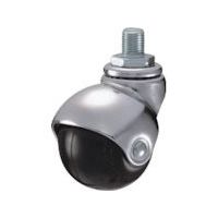 ハンマーキャスター ハンマー ねじ込み式W3/8 旋回式ゴム車輪 50mm 405A-20R50 1個 814-0428（直送品）