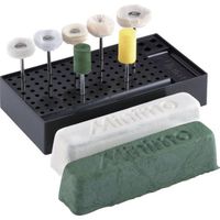 ミニター ミニモ 艶出しバフ工具セット (磨) ZC1330 1セット(9本) 857-0448（直送品）