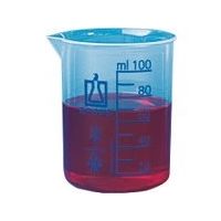 東京硝子器械 TGK ビーカー PP 青目盛 100mL 814-22-11-23 1個 185-7021（直送品）