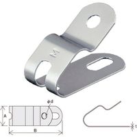 因幡電機産業 JAPPY 片サドルSUS JM2-M/S 1袋(100個) 216-3575（直送品）