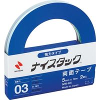 ニチバン ナイスタック 強力タイプ NWーK5 5mmX18m(大巻2巻入り) 1セット(20巻:2巻×10セット) 337-9179（直送品）