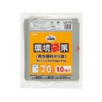 東京硝子器械 TGK 環境袋策 70L グレー半透明 10枚入 153-23-69-40 1袋(10枚) 189-8871（直送品）