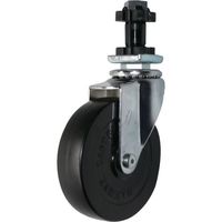 ハンマーキャスター ハンマー パイプ差込み旋回式ゴム車輪 100mm 角32用 4205EN-R100 1個 814-1241（直送品）