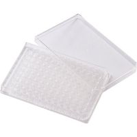 東京硝子器械 TGK マルチディッシュ96平底プレート 50枚 425-28-55-05 1箱(50枚) 185-9828（直送品）