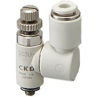 CKD スピードコントローラユニバーサルタイプ ワンタッチ継手付 SC3U-M3-3-O 1個 249-5432（直送品）