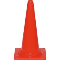 つくし工房 つくし カットコーン H660mm φ40mm 赤 5302 1台 184-6314（直送品）