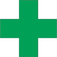 つくし工房 つくし ステッカー 合図者表示 緑十字 855 1枚 185-1072（直送品）