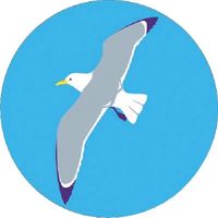 つくし工房 つくし たのし~る[とり] ゆりかもめ KS-20 1枚 185-1192（直送品）