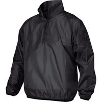 喜多 ハーフジップハイネックヤッケ(ヤッケプラス) フードなしタイプ ブラック 4L NO15-BK-4L 1着 338-0313（直送品）