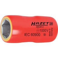 HAZET VDE絶縁（差込角9.5mm）ソケット 17mm 880KV-17 1個 326-8787（直送品）