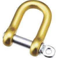 水本機械製作所 水本 アルミシャックル(イエロー) 呼び6mm A-2523 1個 316-3465（直送品）