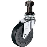 ハンマーキャスター ハンマー パイプ差込み旋回式ゴム車輪 65mm 角25用 4204EN-R65 1個 814-1208（直送品）