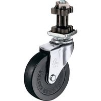 ハンマーキャスター ハンマー パイプ差込み旋回式ゴム車輪 65mm 角32用 4205EN-R65 1個 814-1246（直送品）