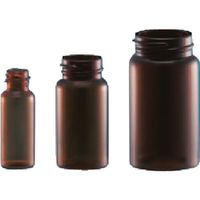 東京硝子器械 TGK ねじ口瓶茶Sー2 瓶のみ 100本入 717-00-04-62 1箱(100本) 185-2047（直送品）