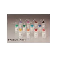 東京硝子器械 TGK NT洗瓶 BII型 カラーcap広口500mL 12色入 927-22-22-73 1箱 185-2386（直送品）