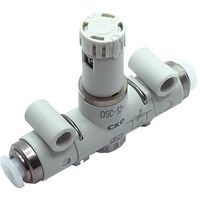 CKD ダイヤル付スピードコントローラ インラインタイプ DSC-S2-06-H44-F 1個 249-5383（直送品）