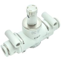 CKD ダイヤル付スピードコントローラ インラインタイプ DSC-S2-10-H1212-L 1個 249-7102（直送品）