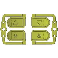 白光 ボタンセット L・R B2982 1個 111-7339（直送品）