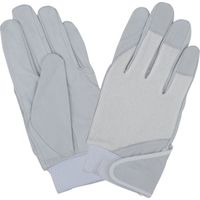 中部物産貿易 ホーケン 牛表革手袋 アルミマジック 白 Lサイズ 58401 1セット(10双) 344-1597（直送品）