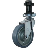 ハンマーキャスター ハンマー パイプ差込み旋回式ゴム車輪(スチールホイール)65mm φ32用 4201EN-PR65 1個（直送品）