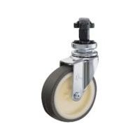 ハンマーキャスター ハンマー パイプ差込み旋回式ウレタン車輪(ナイロンホイール)75mm φ25用 4203EN-UR75 1個（直送品）