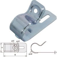 因幡電機産業 JAPPY 片サドル JM2-1822 1袋(75個) 216-5181（直送品）