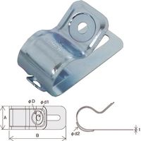 因幡電機産業 JAPPY 片サドル JM2-1317 1袋(100個) 216-8248（直送品）