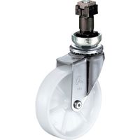 ハンマーキャスター ハンマー パイプ差込み旋回式ナイロン車輪 85mm φ32用 4201EN-N85 1個 814-2998（直送品）