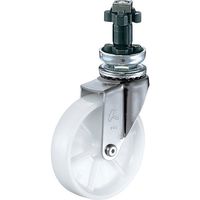 ハンマーキャスター ハンマー パイプ差込み旋回式ナイロン車輪 85mm φ38用 4202EN-N85 1個 814-3085（直送品）