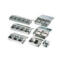 東京硝子器械 TGK 薬味入れ 18ー8製 中子4個入長 094-22-42-03 1個 189-2540（直送品）