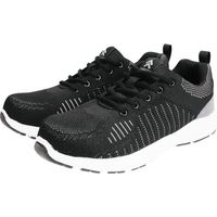 おたふく手袋 おたふく ニットワークシューズ ブラック×グレー 24.5 JW-395-BK/GR-24.5 1足 338-4010（直送品）