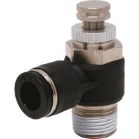 日本ピスコ PISCO スロットルバルブ エルボ チューブ10MMネジR3/8 JNC1003 1個 809-5488（直送品）