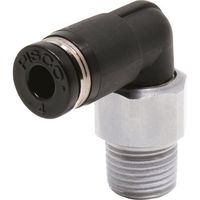 日本ピスコ PISCO ロータリジョイント エルボチューブ4ネジR1/8 RL401 1個 809-5746（直送品）