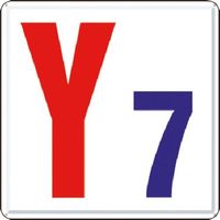 つくし工房 つくし 通り芯表示(カラー鋼板) [Y7] J64-Y7 1枚 183-6991（直送品）