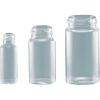 白磁面取瓶子 安東五 (未使用 新品同様) 東京硝子器械 TGK ねじ口瓶白SVー10 瓶のみ 50本入 717-00-04-23