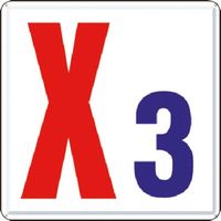 つくし工房 つくし 通り芯表示(カラー鋼板) [X3] J63-X3 1枚 185-7397（直送品）