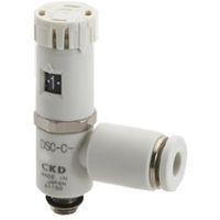 CKD ダイヤル付スピードコントローラ コンパクトタイプ DSC-C-M5-3-L 1個 249-7123（直送品）