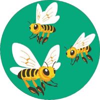 つくし工房 つくし たのし~る[こんちゅう2]はち KS-132 1枚 184-8081（直送品）