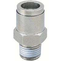 日本ピスコ ピスコ チューブフィッティングブラスストレート チューブ6ネジM5X08ゴムFKM KC6-M5-F 1セット(10個)（直送品）