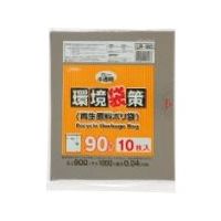 東京硝子器械 TGK 環境袋策 90L グレー半透明 10枚入 153-23-69-43 1袋(10枚) 189-7271（直送品）