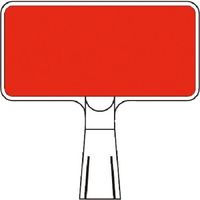 つくし工房 つくし コーンサインスタンド ヨコ型片面 ー無地ー 赤 CS-9 1台 184-9571（直送品）