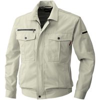 桑和 6113 長袖ブルゾン ベージュ 4L 61134L3 1着（直送品）