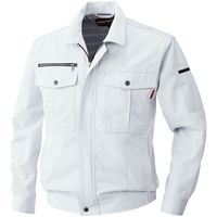 桑和 6113 長袖ブルゾン シルバーグレー L 6113L22 1着（直送品）